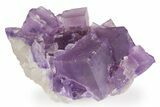 Purple Cubic Fluorite Crystal Cluster - Cave-In-Rock #260213-1